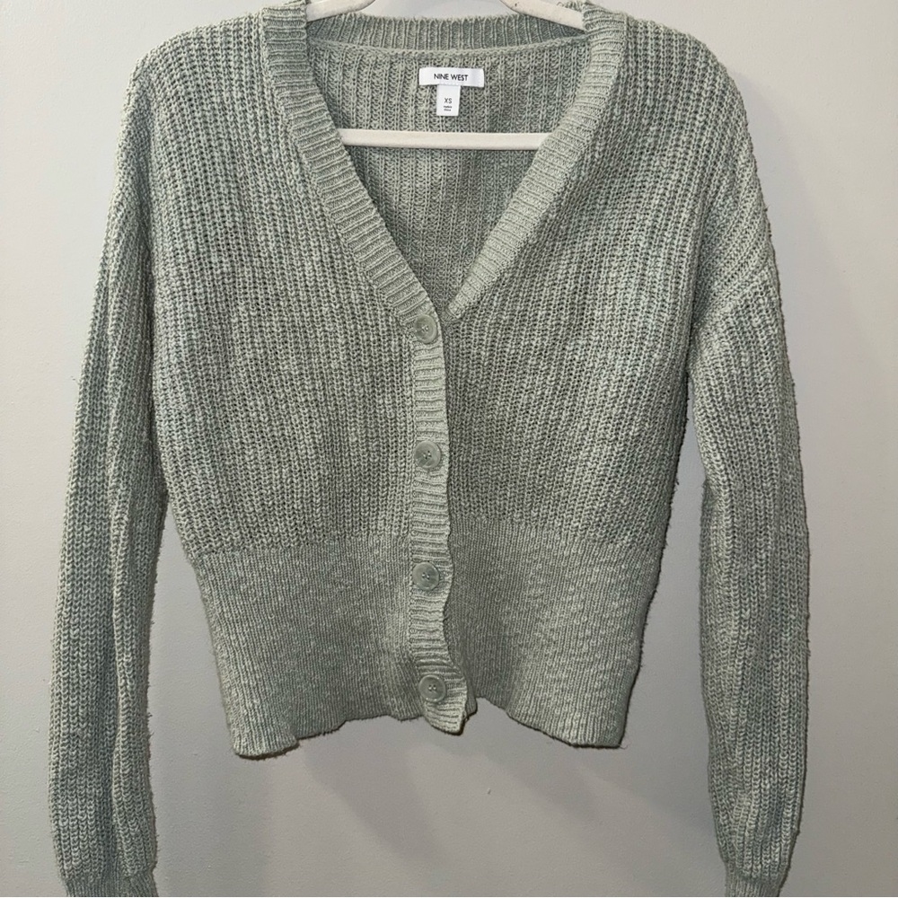 Nine West Women's Knit Cardigan in Gray